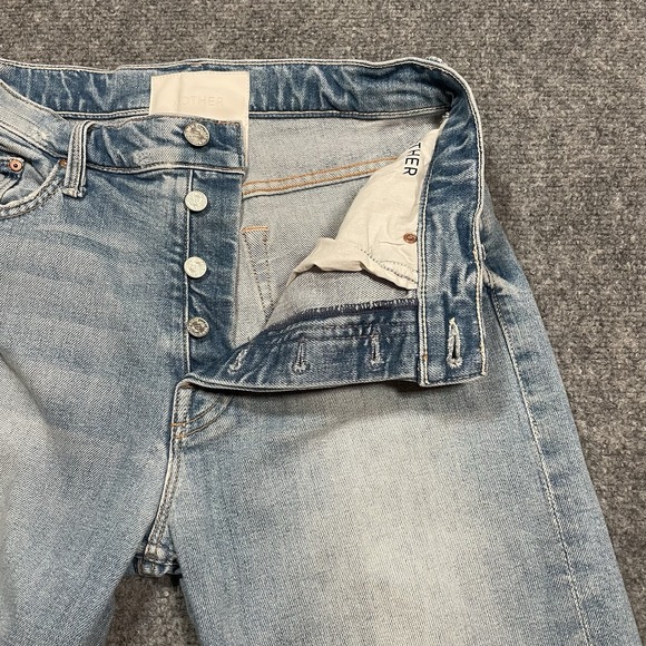 Mother Superior The Tomcat Women's Jeans Distressed Washed Blue Denim Sz 28 - Picture 4 of 15